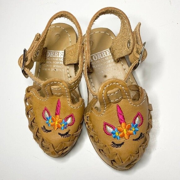Unicornio huaraches girl unicorn sandals size TODDLER 6 - Picture 2 of 6